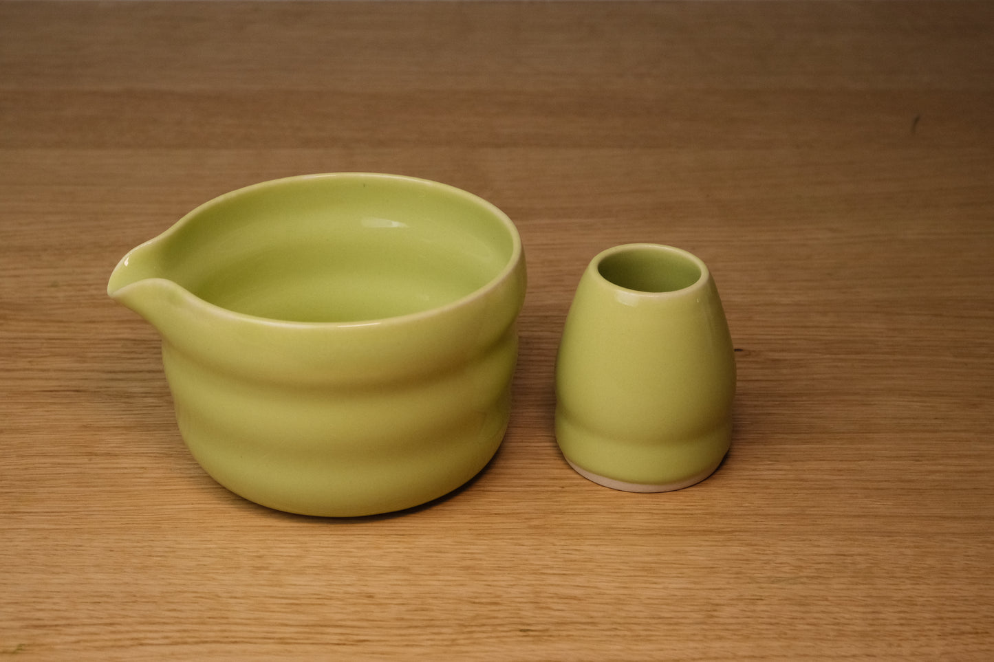 Matcha Bowl with Whisk Holder - Lime